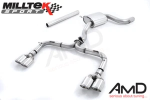 Milltek VW Golf MK7 GTi Cat Back Exhaust Non Resonated Oval Tips SSXVW327 - Picture 1 of 1