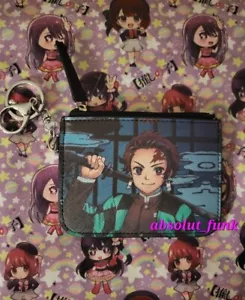Cute Kawaii Demon Slayer Anime ID Coin Purse Wallet Birthday Gift *BRAND NEW* - Picture 1 of 5