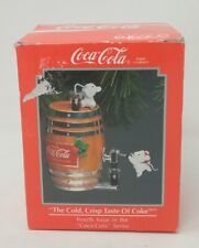 VTG 1992 Coca-Cola Ornament “The Cold Crisp Taste Of Coke” Fourth In The Series