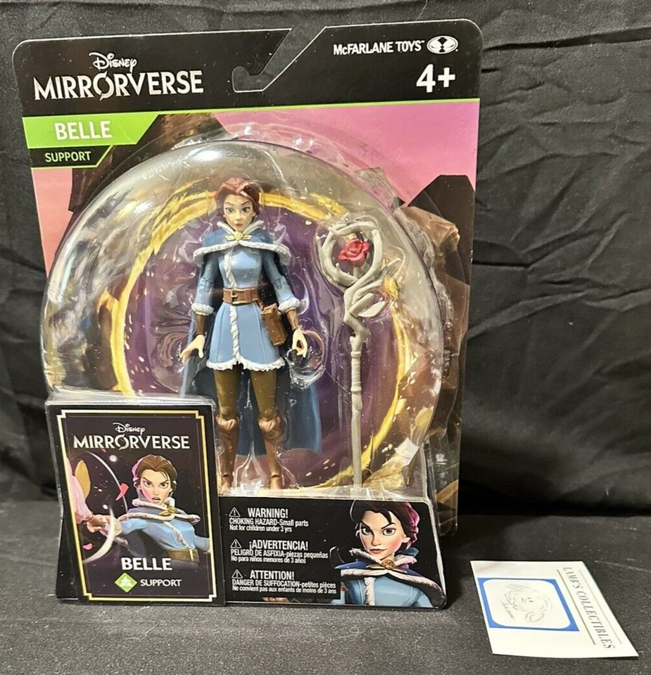 2021 Disney Mirrorverse Wave 1 Belle 5" Action Figure McFarlane Toys in Hand