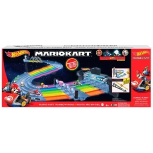 Hot Wheels Mario Kart Rainbow Road Playset with Vehicles - Picture 1 of 5