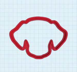Dog Head Cookie Cutter, Perfect For A Dog Lover, Food Safe PLA, 3D Printed - Picture 1 of 1
