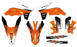 2011-2012 SX VELOCITY Orange Senge Graphics Kit Compatible with KTM - Picture 1 of 10