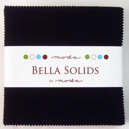 Moda Bella Solids 9900PP 99 5" Charm Pack Black  - Image 1 of 1