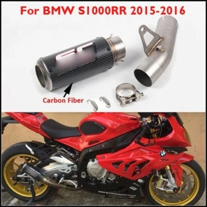 Slip on Motorcycle Exhuast Pipe Muffler Mid Link Pipe for BMW S1000RR 2015 2016 - Bild 1 von 9