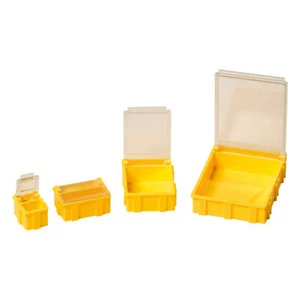 WETEC IDP-SMD-Klappbox, ESD, 41 x 37 x 15 mm, groß, transparent (Mäuseklo) - Bild 1 von 1