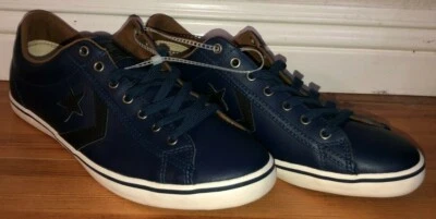 Converse All Star Chuck Taylor Player LP Vintage Shoes Blue 149801C Mens 8.5 - image 1 of 4