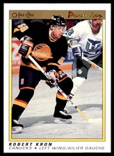 1990-91 O-Pee-Chee Premier Robert Kron RC Vancouver Canucks #52