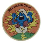 Smurfs Vintage Smurf Badge The Incredible Smurf BP 1980 Australia Safety Pin 8cm