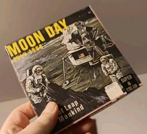 VINTAGE MOON DAY JULY 1969 "A GIANT LEAP" SUPER 8mm COLOR OFFICIAL NASA GAF FILM - Picture 1 of 6