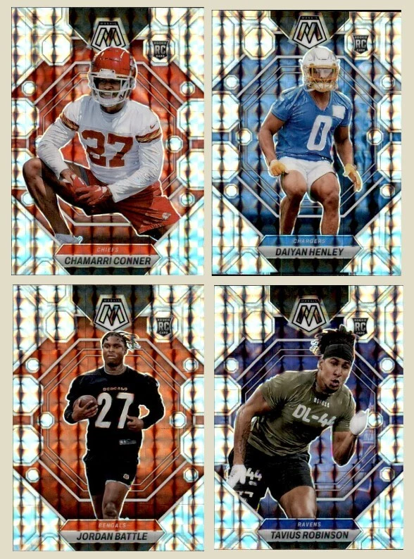 2023 Panini Mosaic Football Silver Prizm Holo Parallel Singles Rookies Choose! - Image 1 of 1