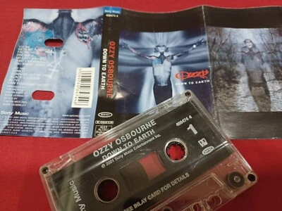 Ozzy Osbourne Down to Earth RARE orig Cassette tape INDIA indian insert - Image 1 of 2