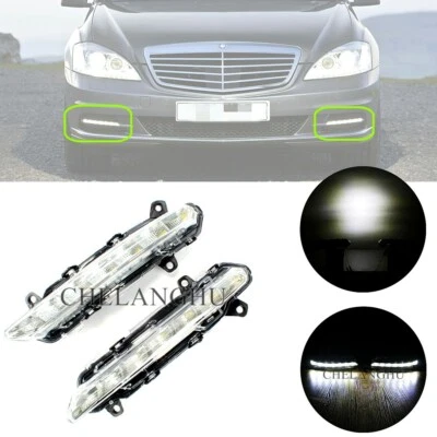 LED Fog DRL Daytime Running Light For MERCEDES BENZ S-Class W221 S350 S450 S500 - Image 1 of 4