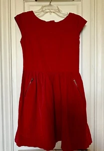GAPKids Red Corduroy Dress Girls Size 12 EUC *F21 - Picture 1 of 8