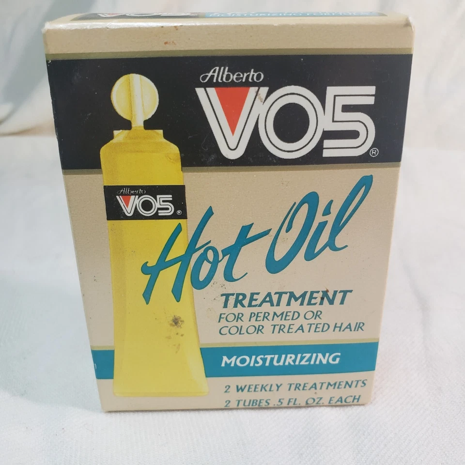 Tratamiento de aceite caliente hidratante vintage años 90 Alberto VO5 2 tubos 0,5 FL OZ cada uno  Foto 1 de 4