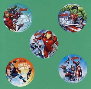 15 Avengers Patient Large Stickers - Medical - Iron Man, Hulk, Thor, Black Widow - Picture 1 of 1