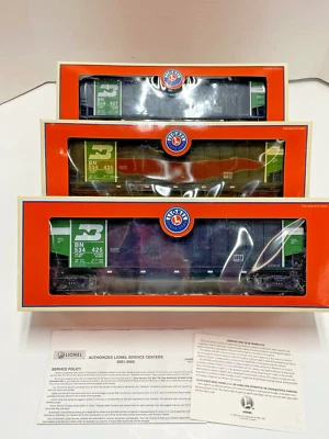 LIONEL Burlington Northern Rotary Bathtub Gondola 3 PK   6-17417 - Image 1 of 4