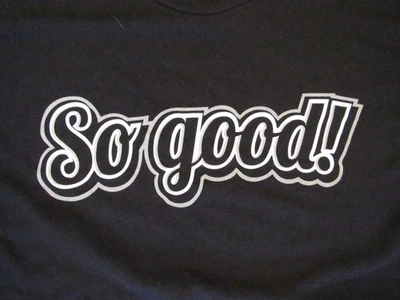 Camiseta negra grande Next Level Apparel "So Good" para hombre Foto 1 de 4