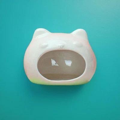 Abri tortue céramique décor chat - Photo 1/4