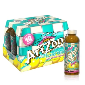 Arizona Tea, Premium Brewed Lemon Bottled 16 Fl Oz 16 (Pack of 12) - Picture 1 of 5