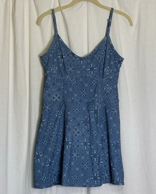 Joy Lab Mujer Azul Bandana Sin Mangas Tanque Mameluco Activo Skort Talla M Foto 1 de 4