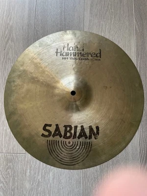 SABIAN Hand Hammered Thin Crash 15 inch Used Rare Drums Cymbal - Image 1 of 3
