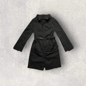 vintage Max Mara nylon midi trench coat 90s  jacket Luxury classic retro womens - Picture 1 of 6