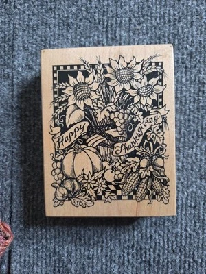 Sello de goma Feliz Día de Acción de Gracias por PSX K-1374 Foto 1 de 3