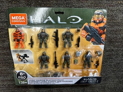 HALO INFINITE MEGA CONSTRUX UNSC MARINE PLATOON PACK GXB00 SPARTAN MARK VII  - Image 1 of 4