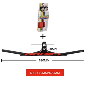 Carbon Bicycle Handlebar Parts Integrated Mountain Cycling Ultralight Riser Bars - Picture 1 of 48