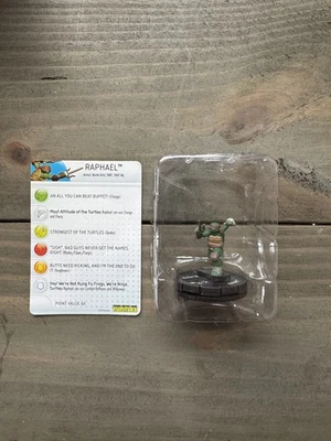 RAPHAEL 031 Teenage Mutant Ninja Turtles 4 Unplugged IV HeroClix Super Rare - Image 1 of 2