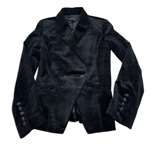 Universal Standard USOU0619 Velvet Blazer Black Size 00 New with tags - Picture 1 of 6