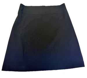 Falda elástica Banana Republic para mujer línea A cremallera trasera negra talla 14 usada en excelente estado - Imagen 1 de 9