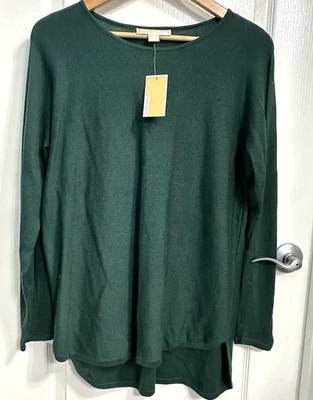 Новый с Ярлыками MICHAEL KORS женщин изумрудно-зеленый длинным рукавом легкий свитер размер M - Изображение 1 из 4