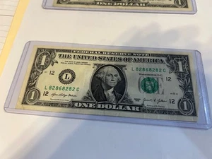 Trinary- Fancy-Unique- Special- 3 Pairs of 82s- L 82 68 82 82 C- 2021 Note - Picture 1 of 2