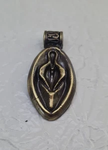 Ancient Bronze Erotic Amulet Pendant Medallion Antique Roman Style Handmade - Picture 1 of 5