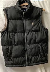 US Polo Assn Weste Herren klein durchgehender Reißverschluss gefütterte Taschen offiziell USPA - Bild 1 von 6