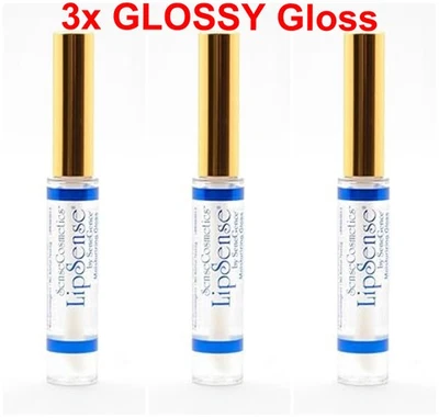 💌 LOT of 3/GLOSSY GLOSS LipSense SeneGence NEW/SEALED---BY MORE/SAVE MORE - Image 1 of 2