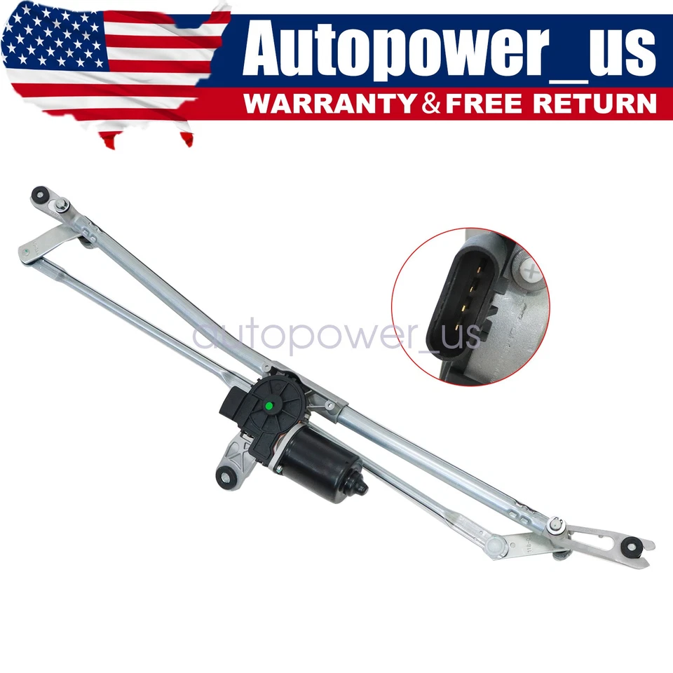 Windshield Wiper Motor & Linkage Assembly For 2002-04 Dodge Ram 1500 2500 3500 - Imagem 1 de 4