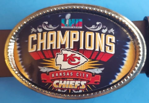 KANSAS CITY CHIEFS 2023 SUPER BOWL LVII -Championship Epoxy Buckle Cover