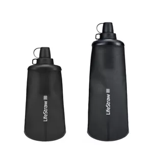LIFESTRAW PEAK SERIES COLLAPSIBLE SQUEEZE WATER BOTTLE WITH FILTER 650ml or 1L - Foto 1 di 18
