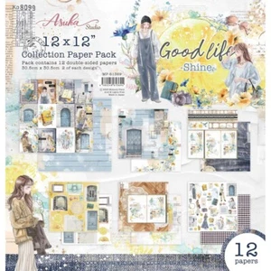 Asuka Studio GOOD LIFE Shine 12x12 Collection Paper Pack Scrapbook 12/pkg - Picture 1 of 7
