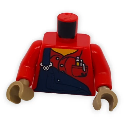 LEGO Torso 973pb3647c01 Latzhose Blau Arbeitshose 1x Werkstatt Shop NEUWARE - Bild 1 von 4