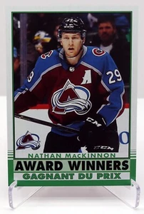 2020-21 O-Pee-Chee Award Winners Green Parallel Card #607 Nathan MacKinnon - Picture 1 of 1