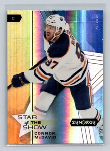 2021 Upper Deck Synergy #SOS-19 Connor McDavid Star of the Show Oilers - Foto 1 di 2