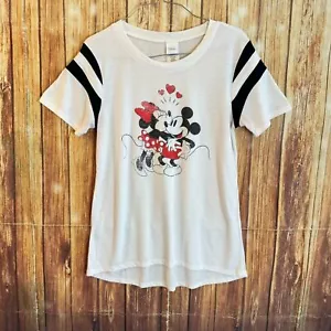 Camiseta para mujer Disney manga corta cuello redondo Minnie y Mickey Mouse talla L - Imagen 1 de 8