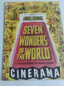 Seven Wonders of the World 1952 Film Souvenir Program Lowell Thomas Vintage - Picture 1 of 4
