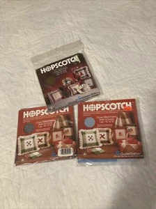Charles Craft Hopscotch Tartan Plaid Cross Stitch 3pc Lot Fabric Aida 14ct 15x15 - Picture 1 of 2