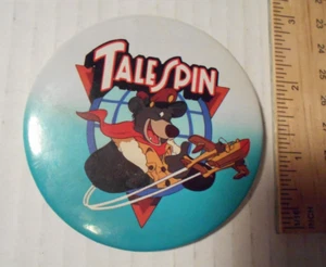 Disney Watch Tail Spin 3" Pinback Botón Libro de la Selva Baloo Años 90 - Imagen 1 de 3