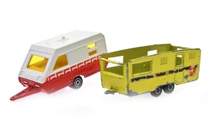 Vintage 70er Jahre Matchbox Lesney Majorette Caravan Trailers - Bild 1 von 10
